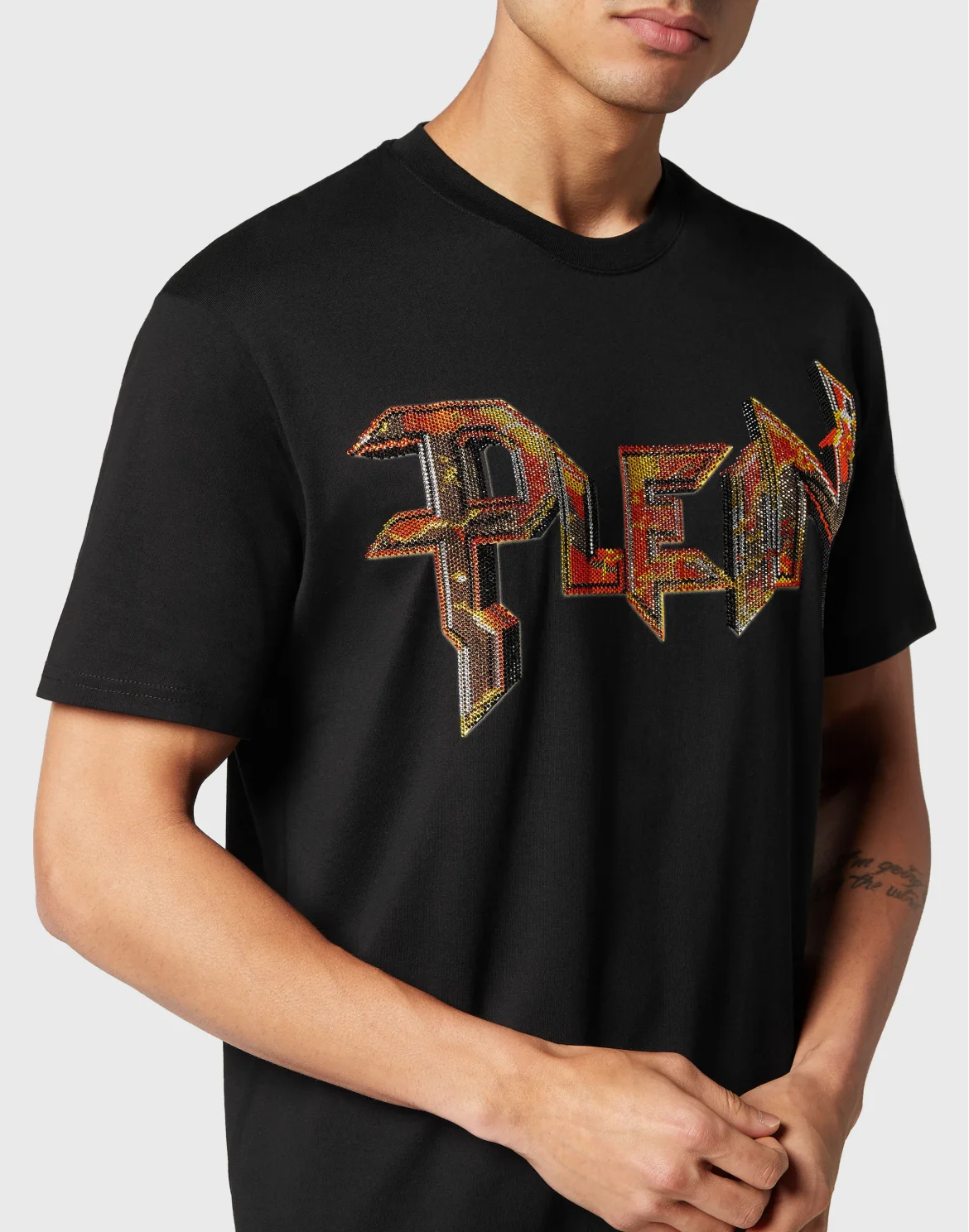 T-shirt Round Neck SS Chrome, цвет: Черный