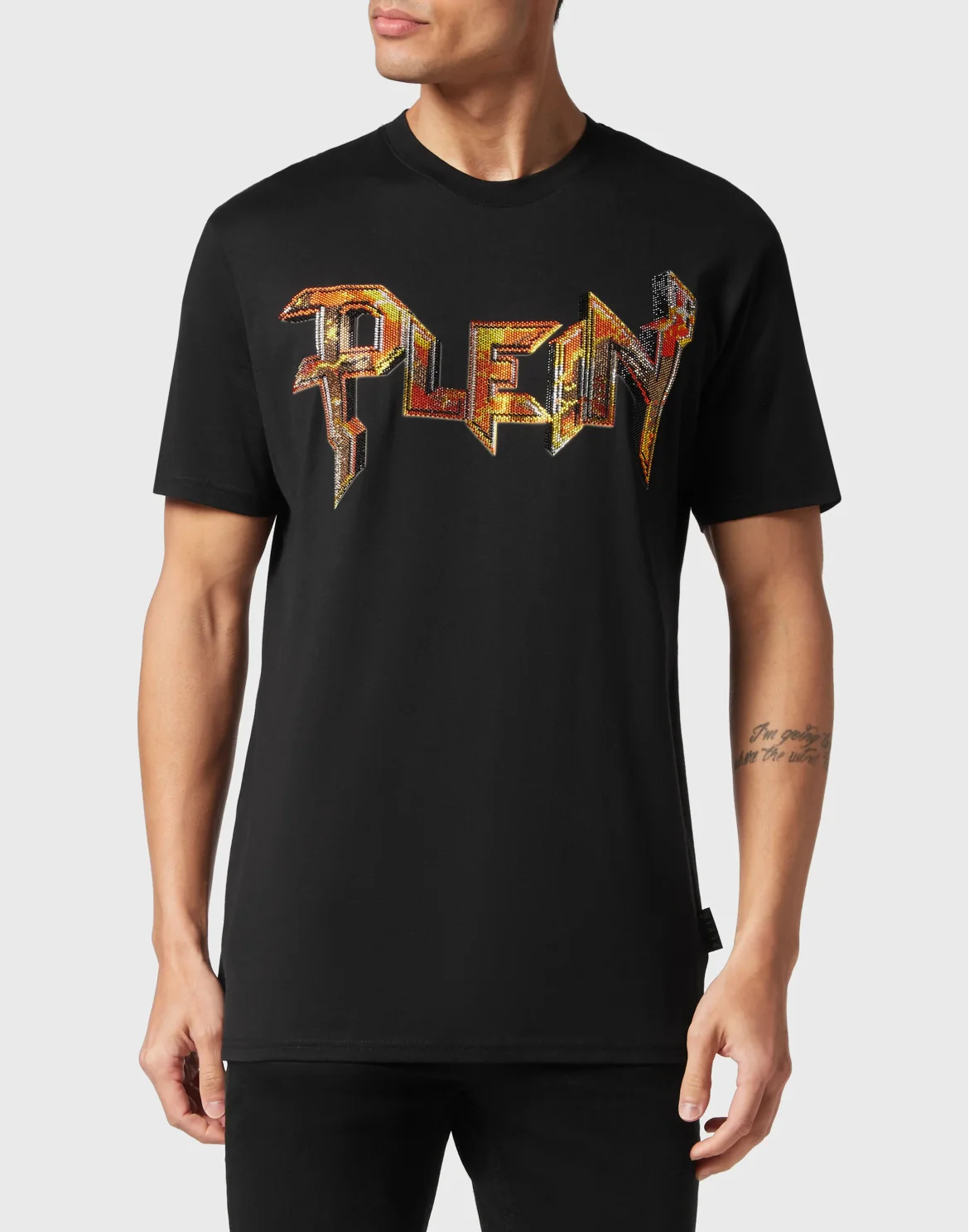 T-shirt Round Neck SS Chrome, цвет: Черный