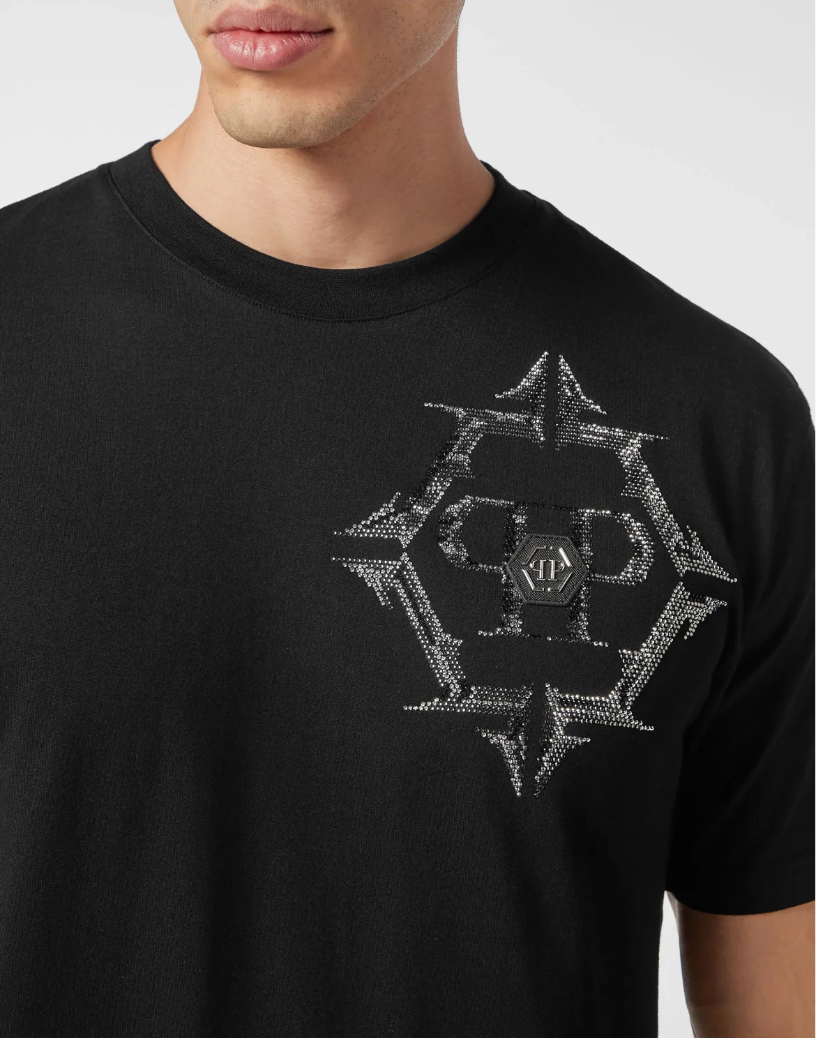 T-shirt Round Neck SS Chrome, цвет: Черный