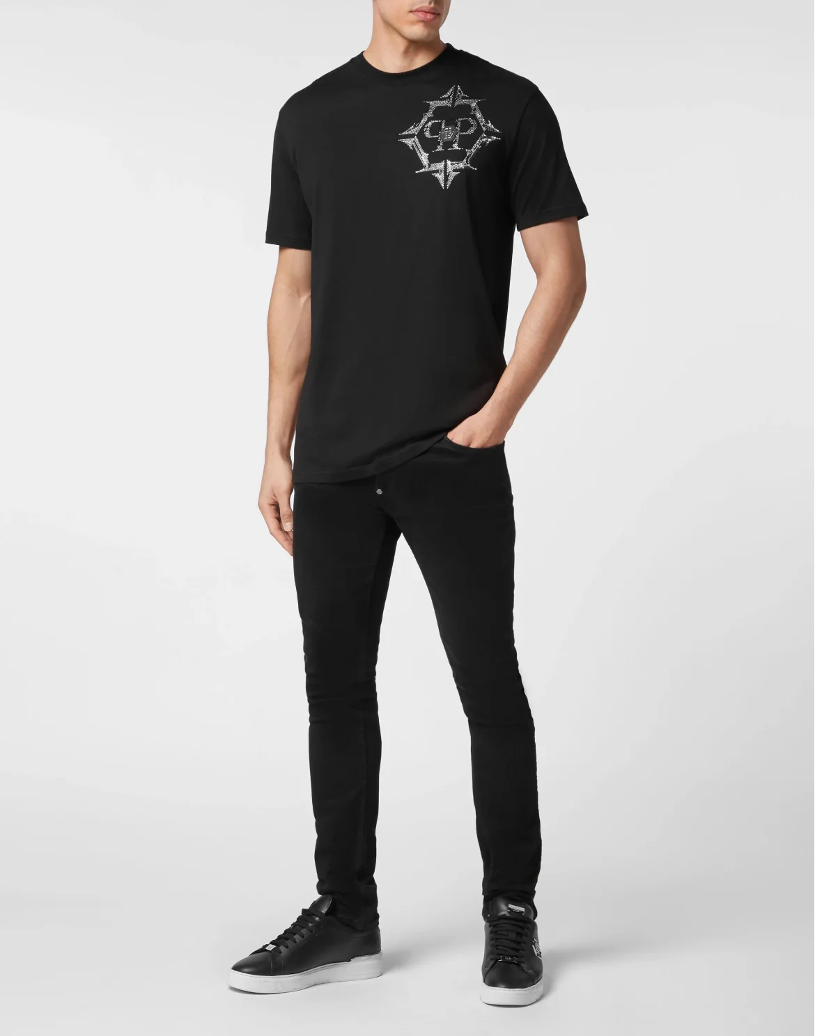T-shirt Round Neck SS Chrome, цвет: Черный