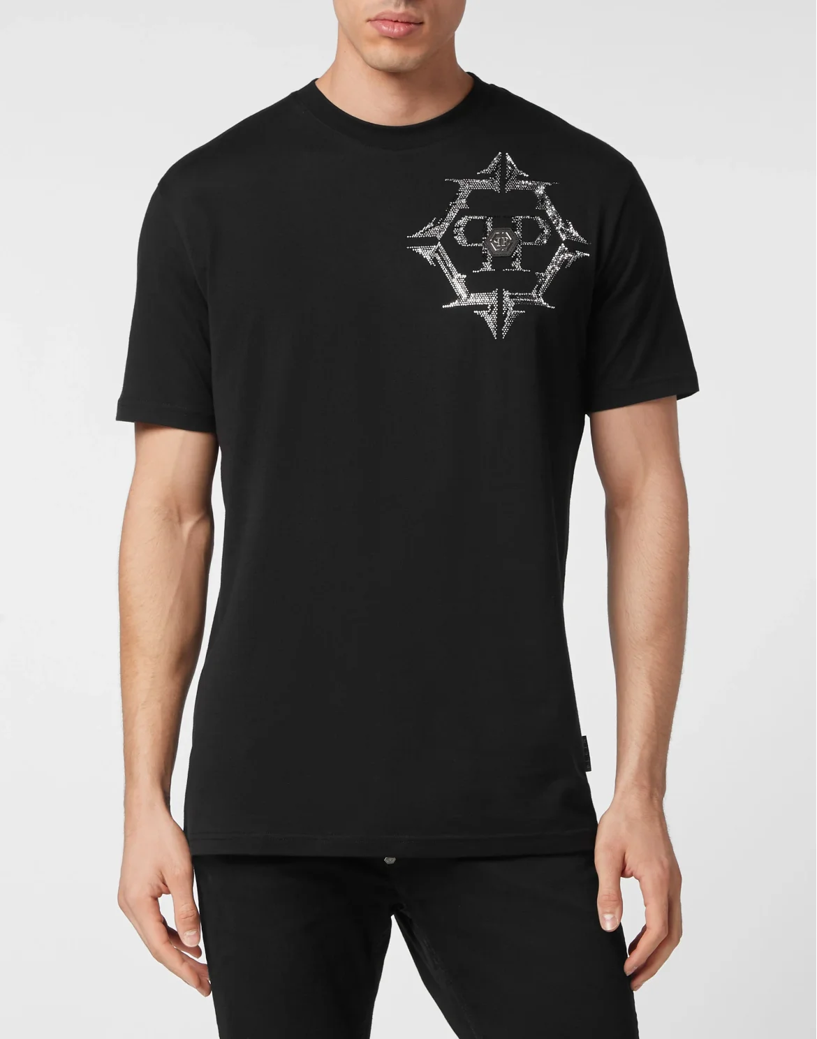 T-shirt Round Neck SS Chrome, цвет: Черный