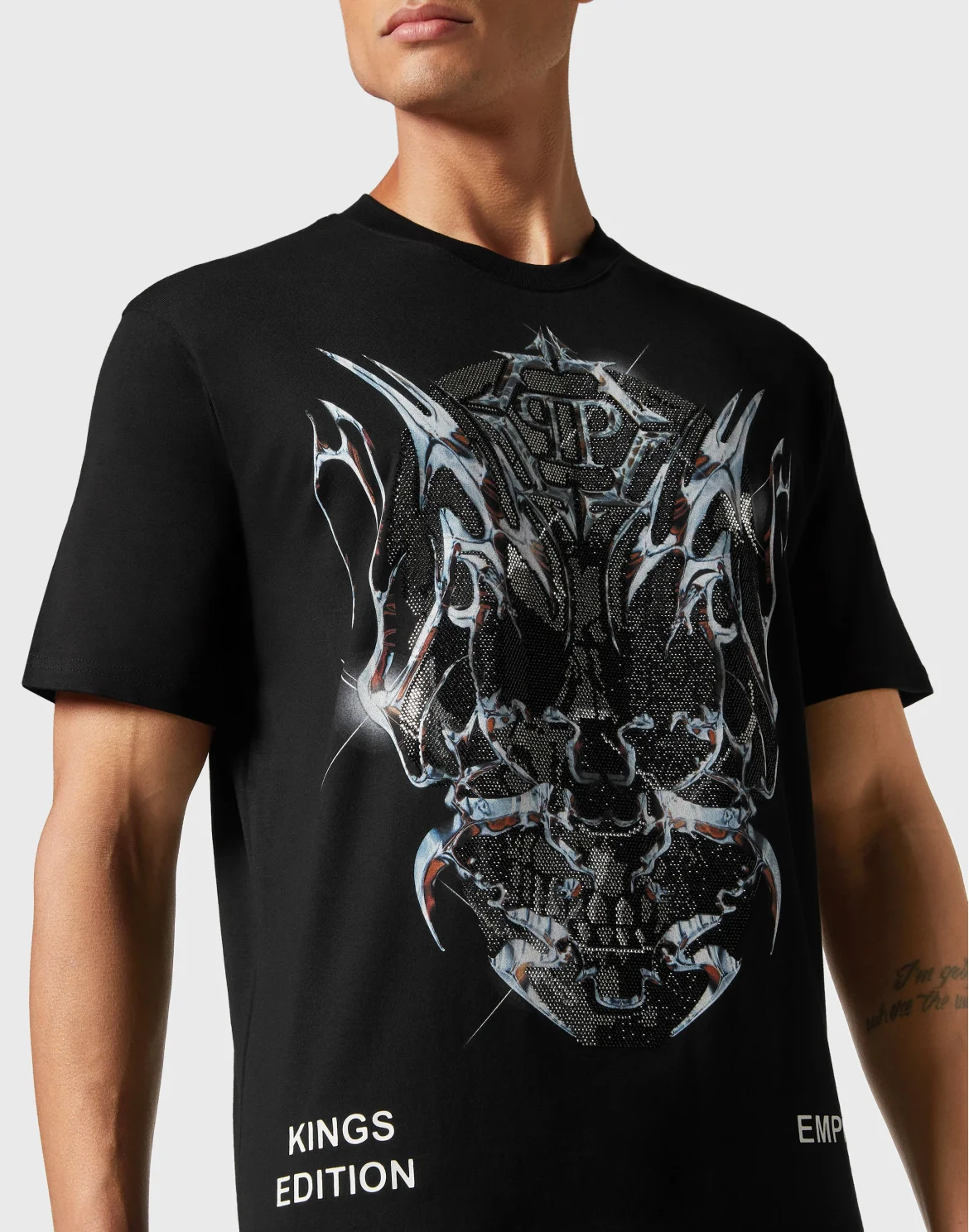 T-shirt Round Neck SS Chrome, цвет: Черный