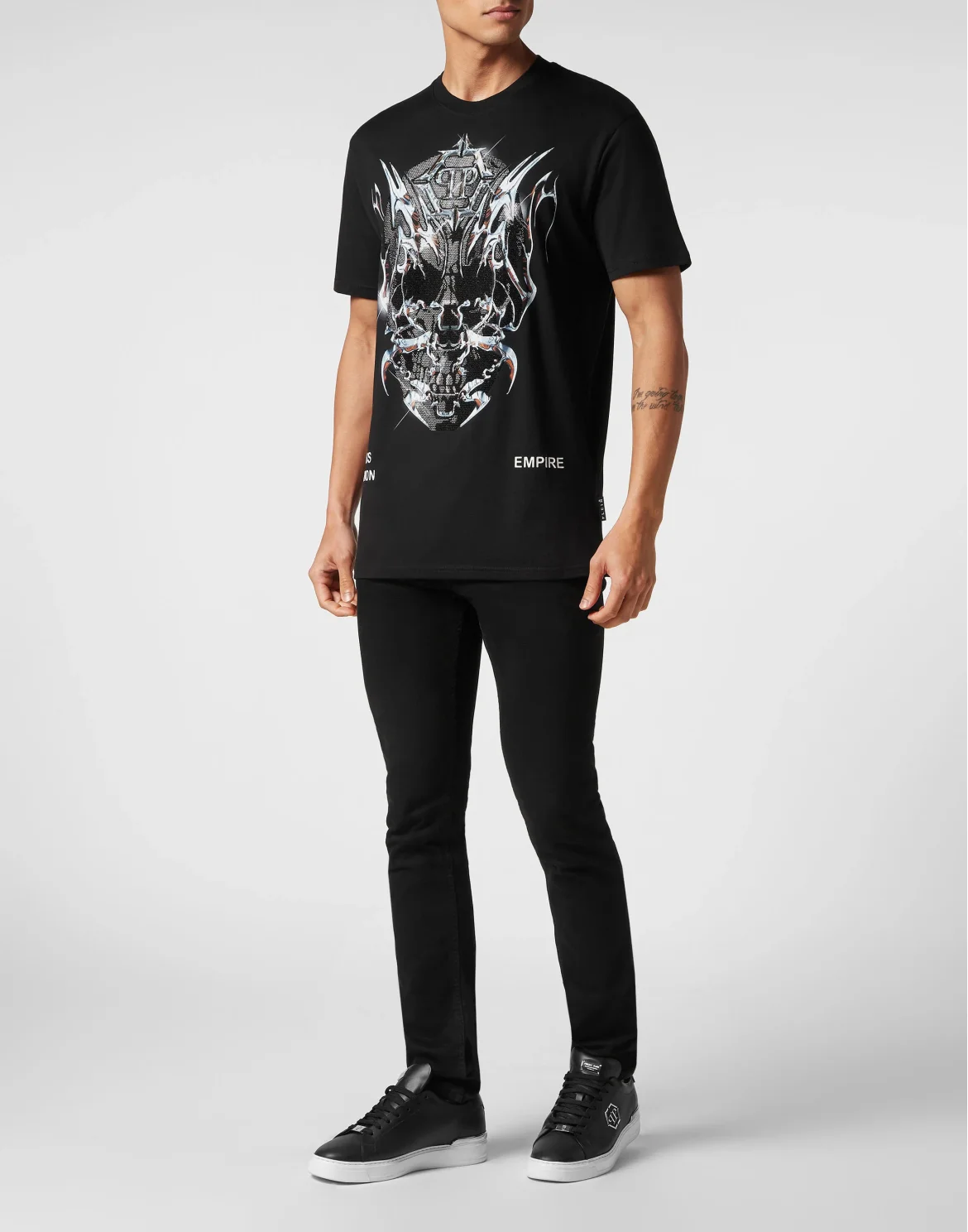 T-shirt Round Neck SS Chrome, цвет: Черный