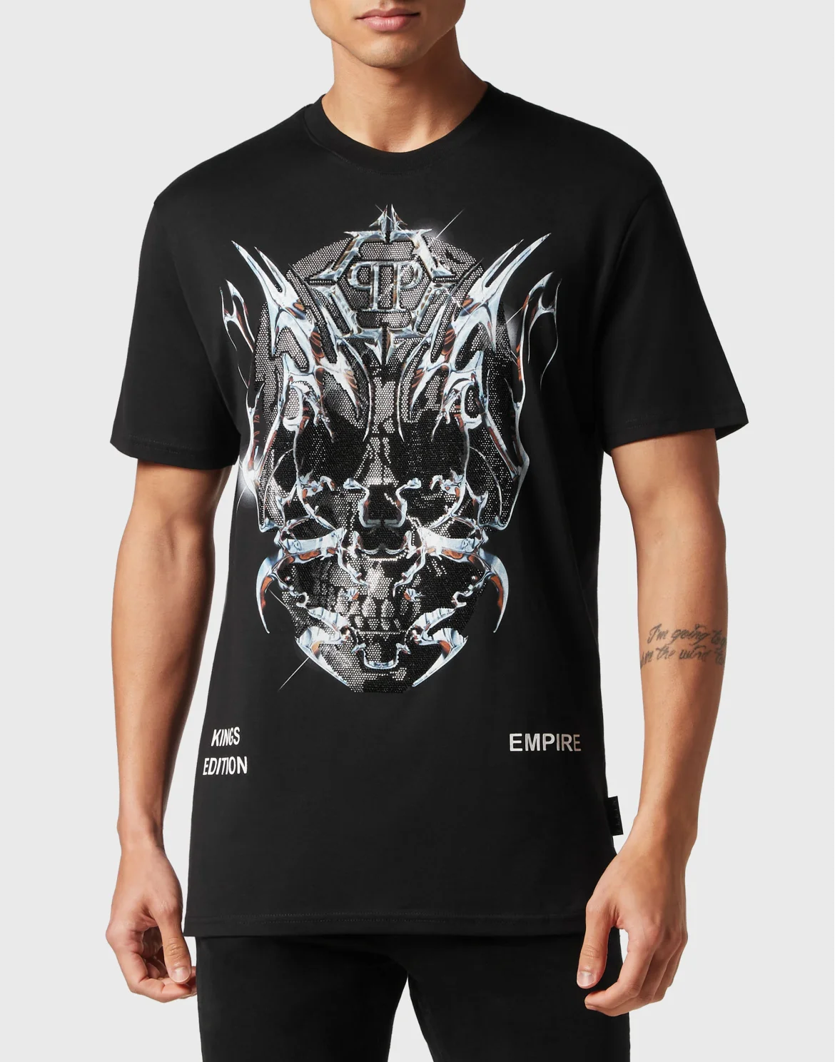 T-shirt Round Neck SS Chrome, цвет: Черный