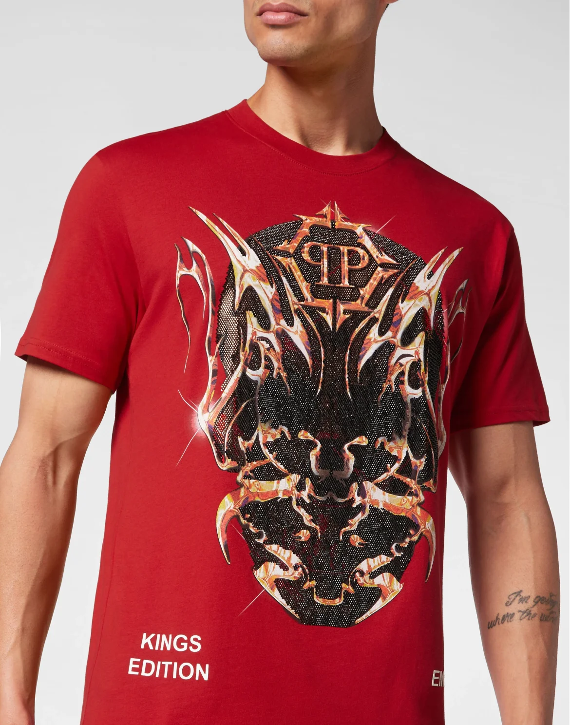 T-shirt Round Neck SS Chrome, цвет: Красный