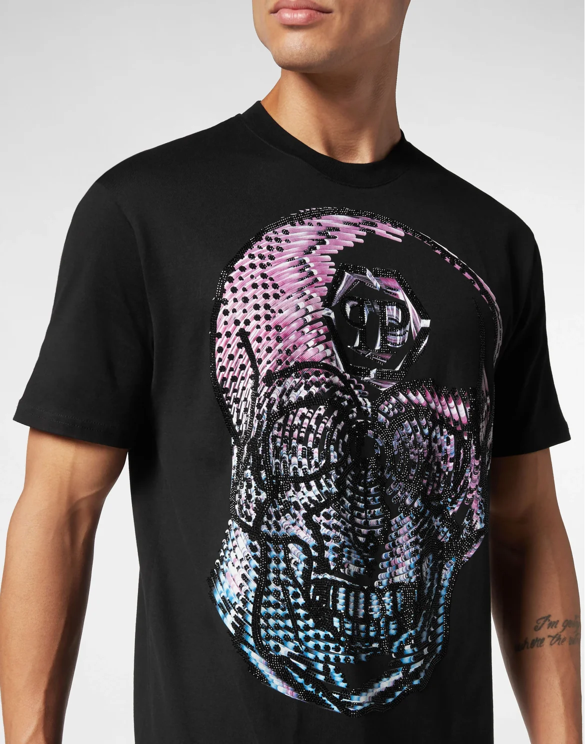 T-shirt Round Neck SS Skull, цвет: Черный