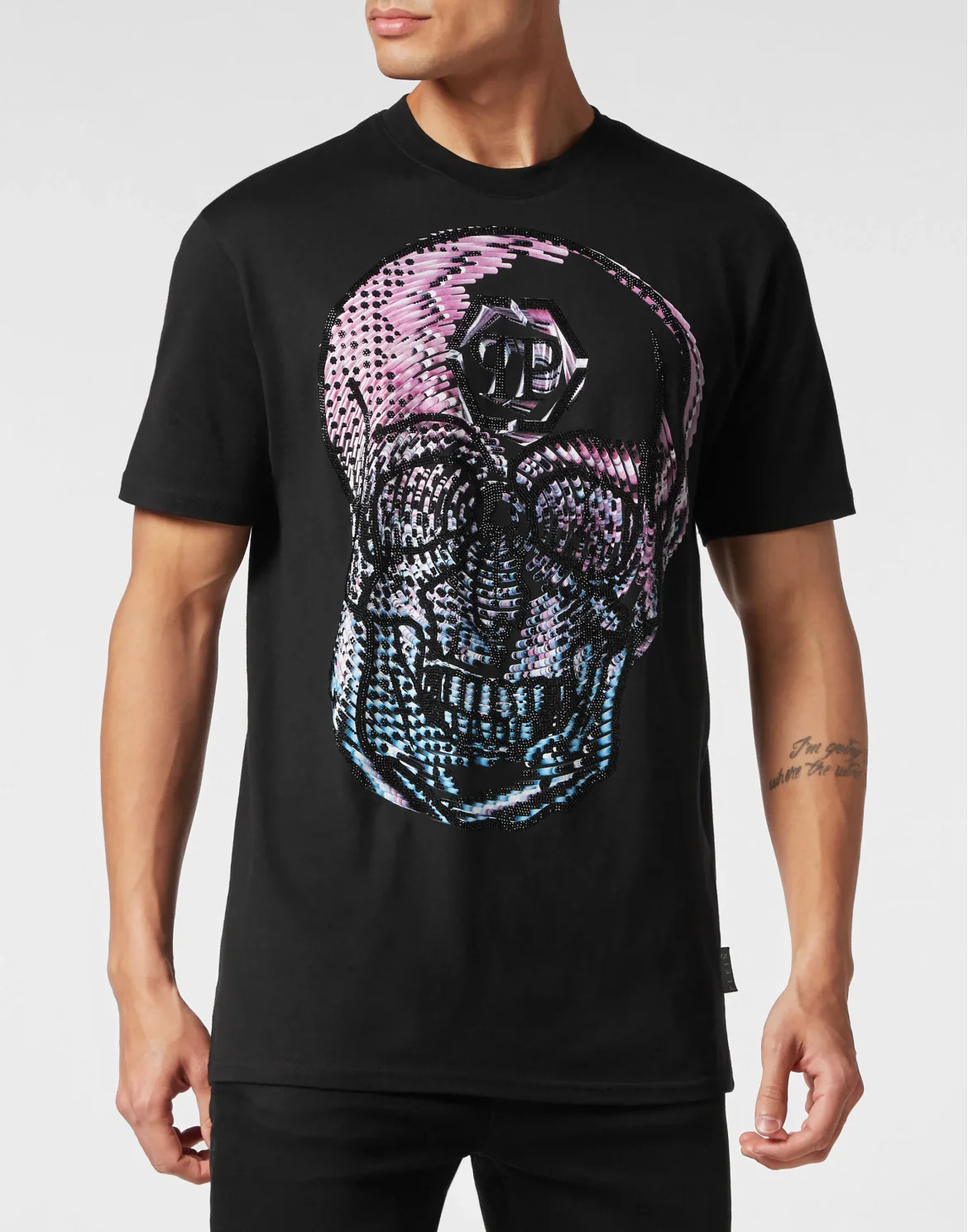 T-shirt Round Neck SS Skull, цвет: Черный