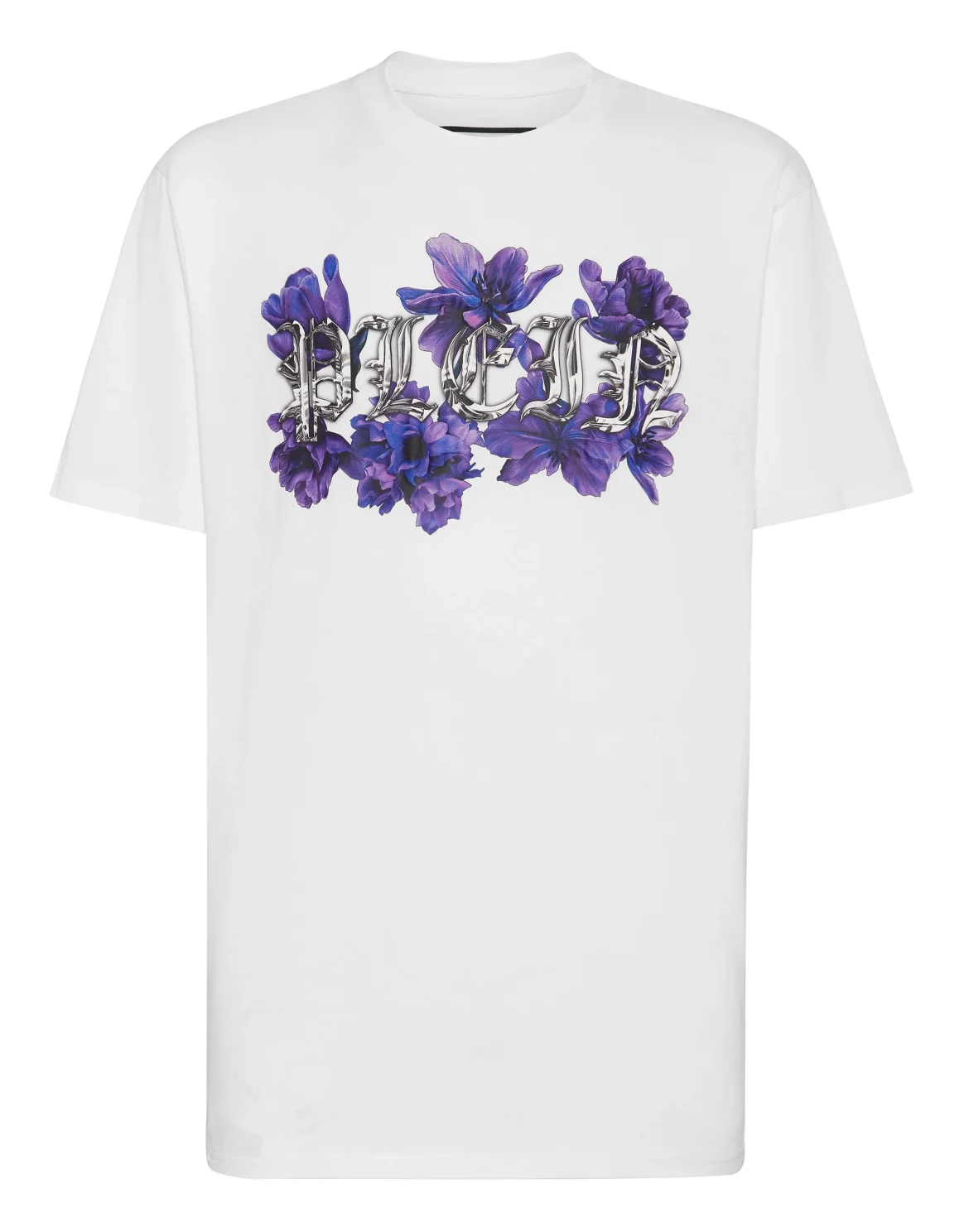 T-shirt Round Neck SS Flowers, цвет: Белый