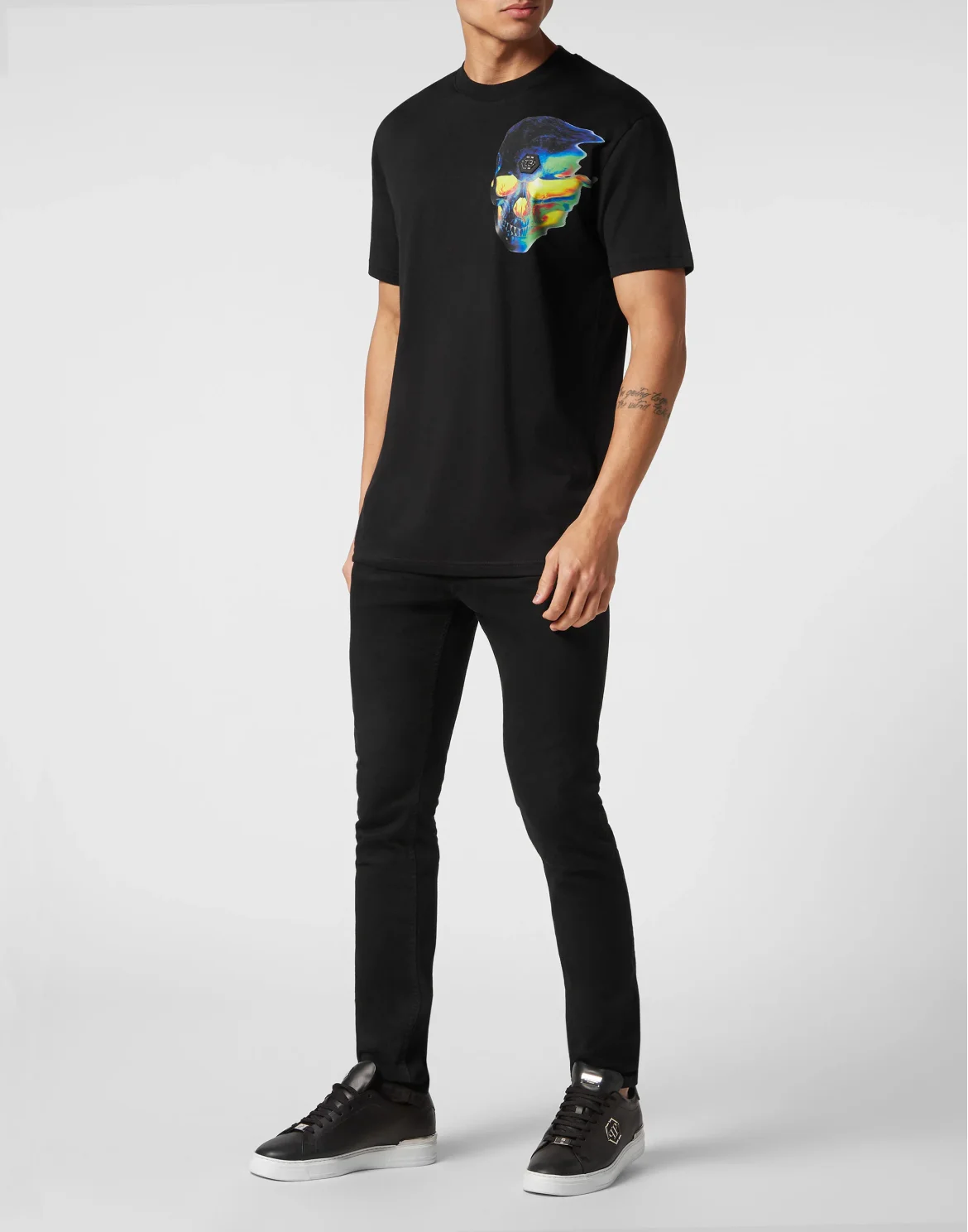 T-shirt Round Neck SS Skull, цвет: Черный