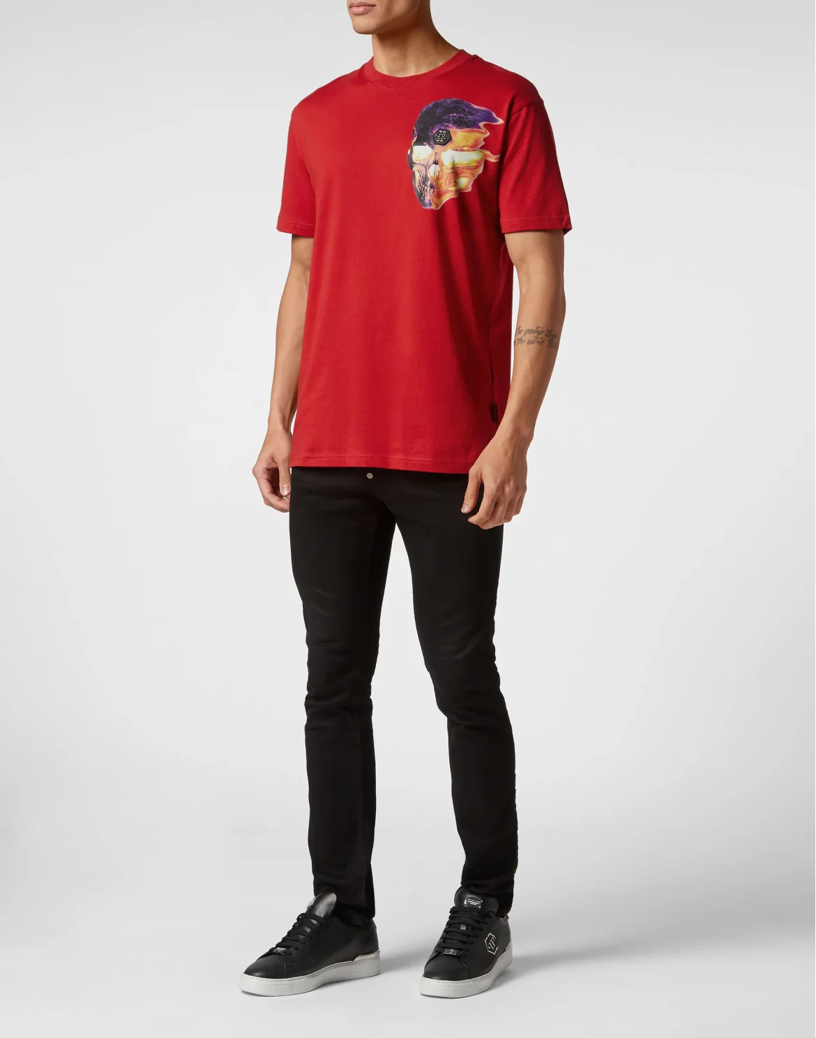 T-shirt Round Neck SS Skull, цвет: Красный