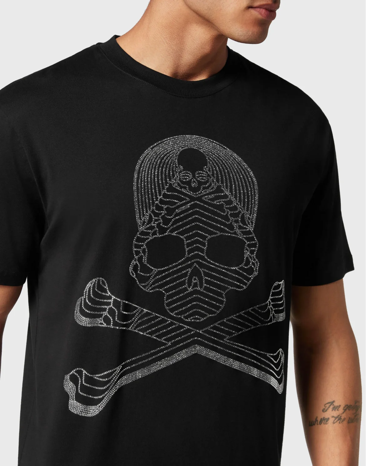 T-shirt Round Neck SS Skull&Bones, цвет: Черный