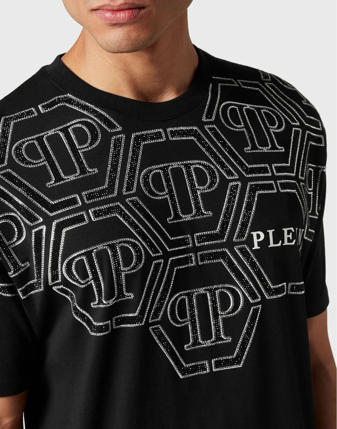 T-shirt Round Neck SS Hexagon, цвет: Черный