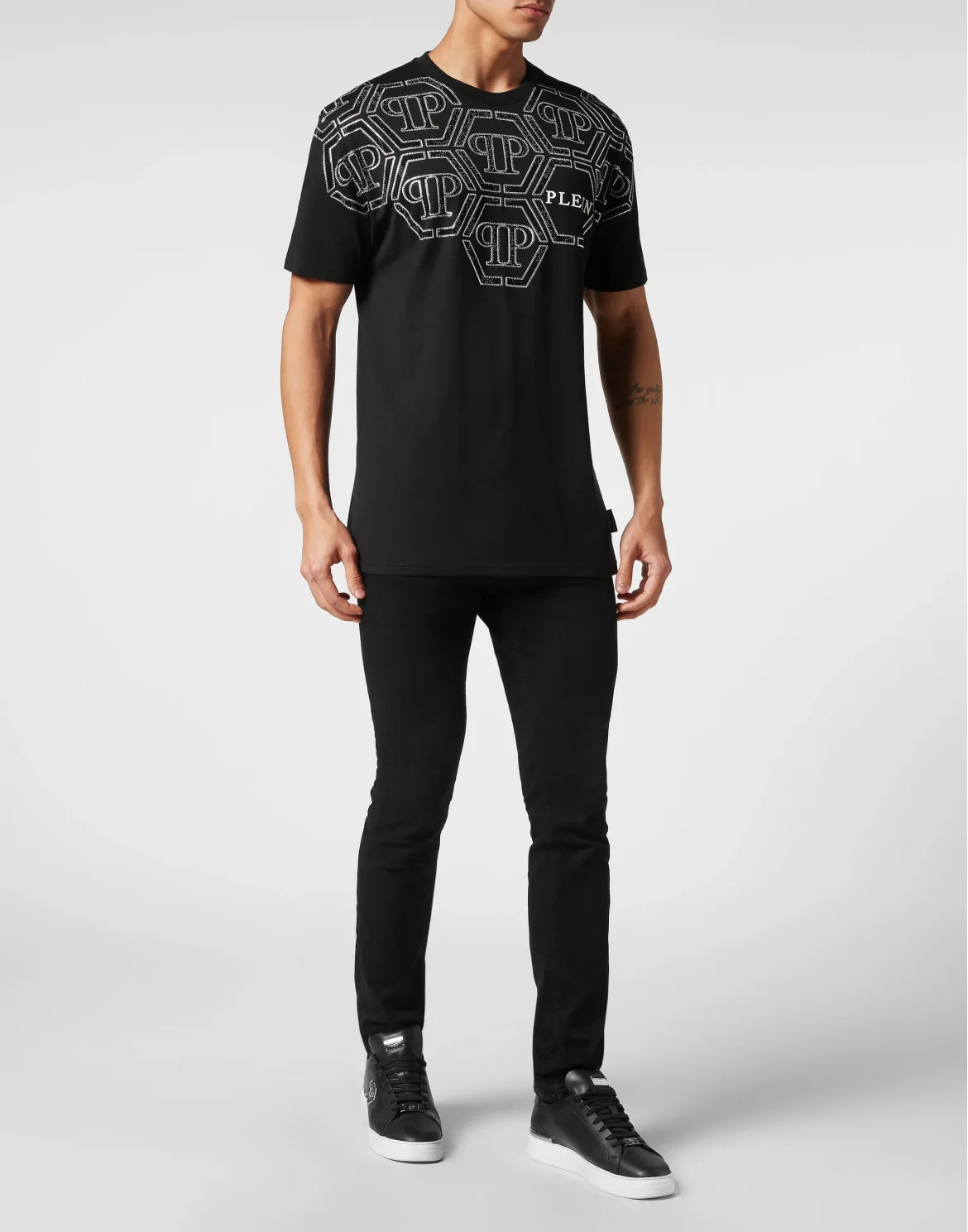 T-shirt Round Neck SS Hexagon, цвет: Черный