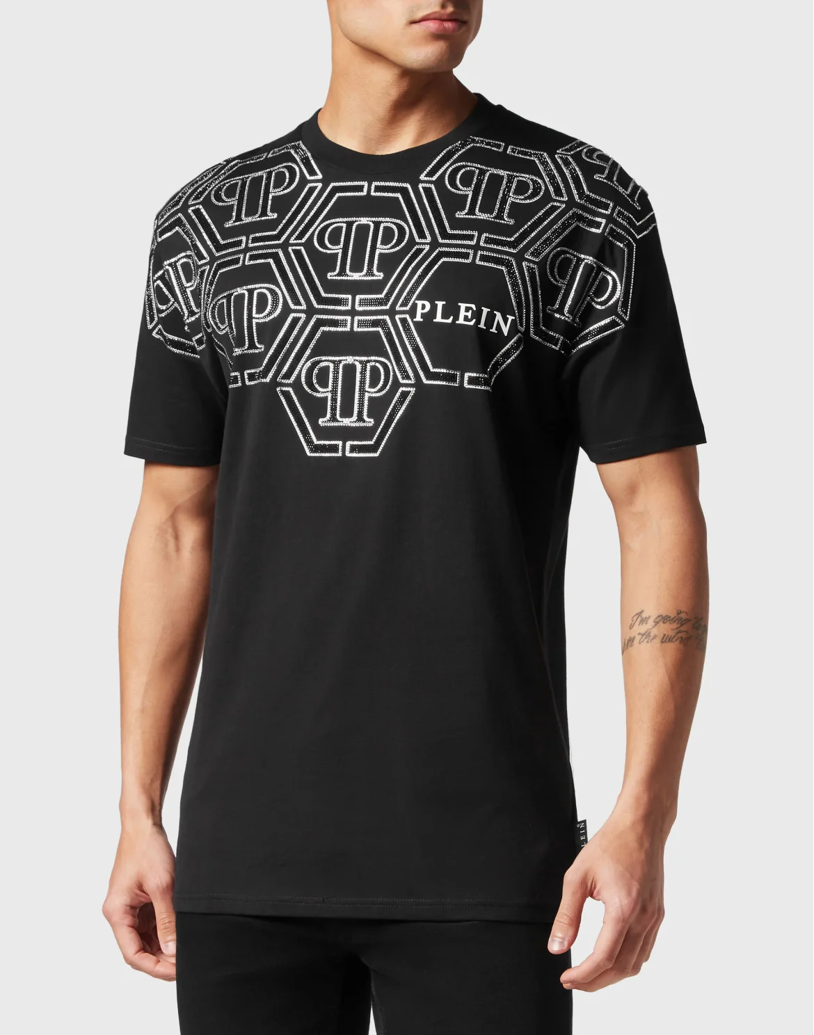 T-shirt Round Neck SS Hexagon, цвет: Черный