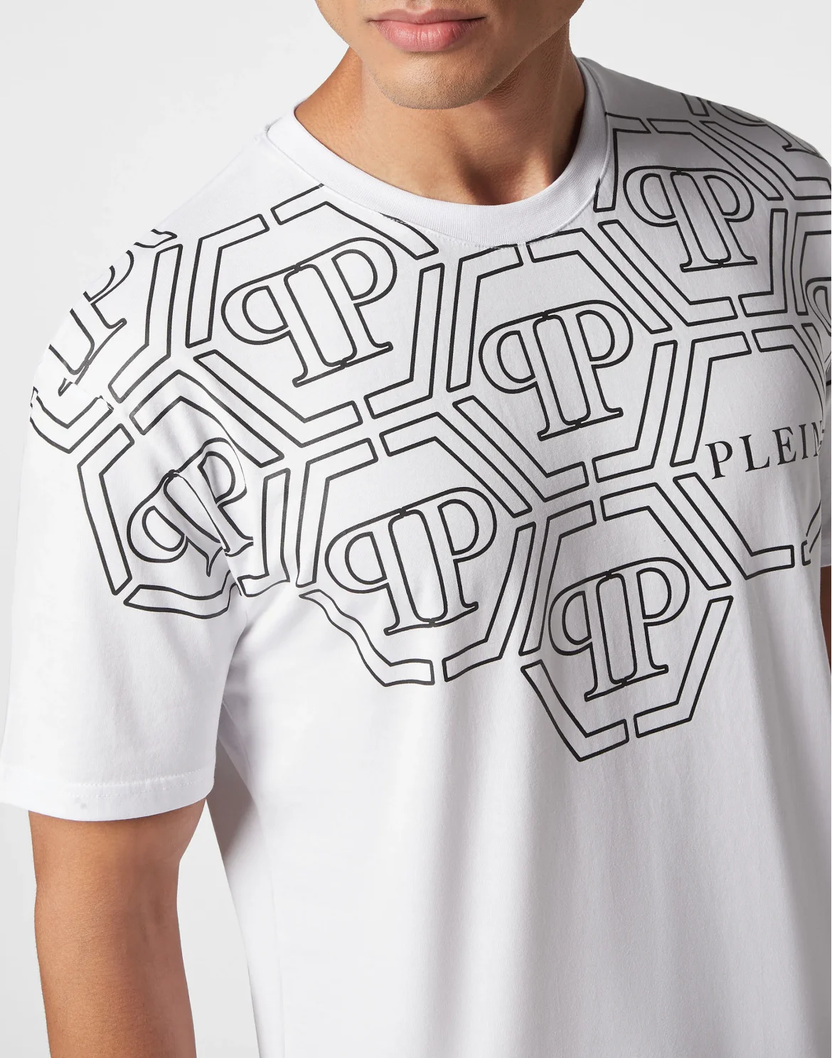 T-shirt Round Neck SS Hexagon, цвет: Белый