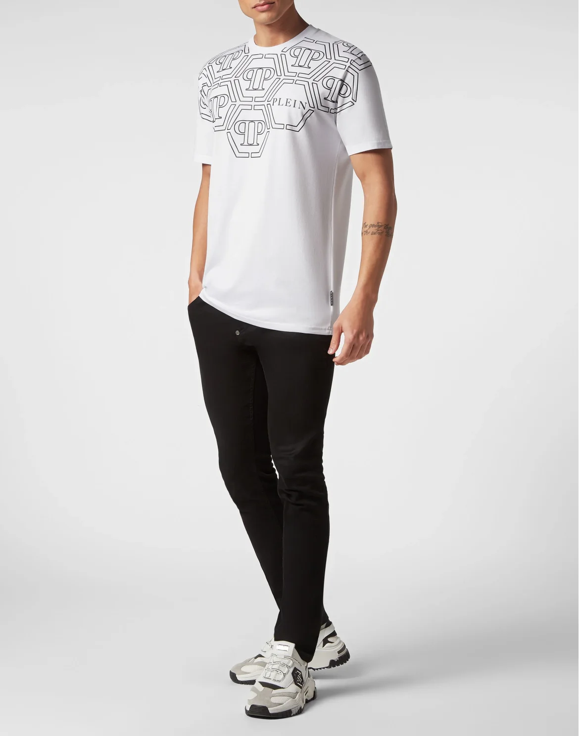 T-shirt Round Neck SS Hexagon, цвет: Белый