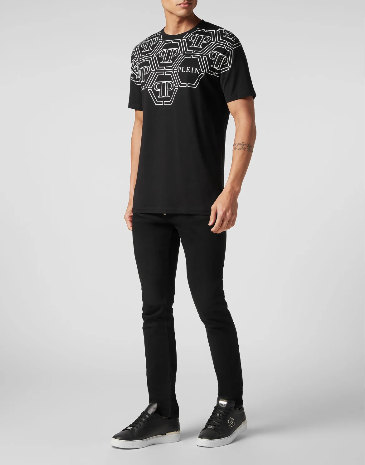 T-shirt Round Neck SS Hexagon, цвет: Черный
