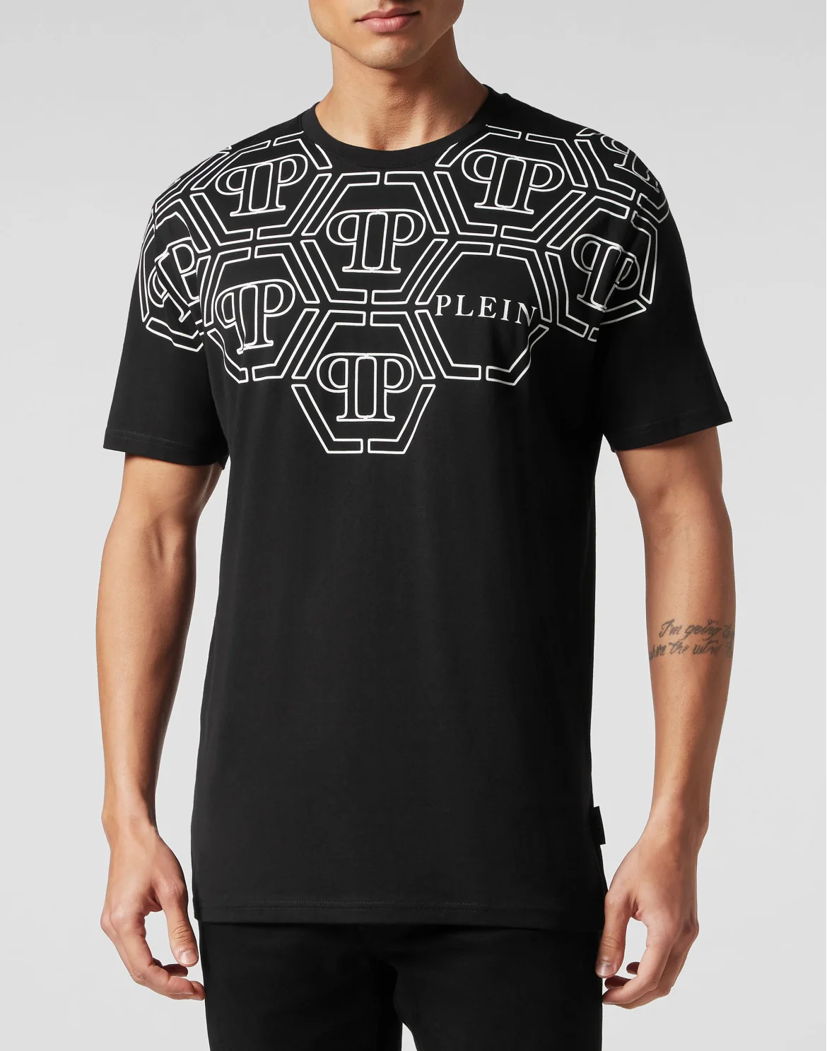 T-shirt Round Neck SS Hexagon, цвет: Черный