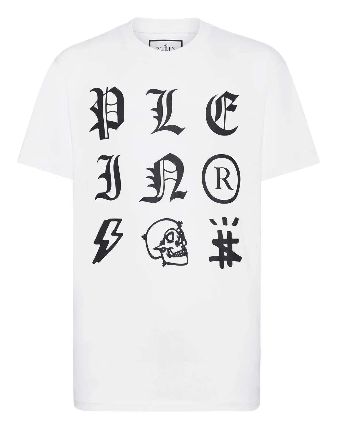 T-shirt Round Neck SS Gothic Plein, цвет: Белый