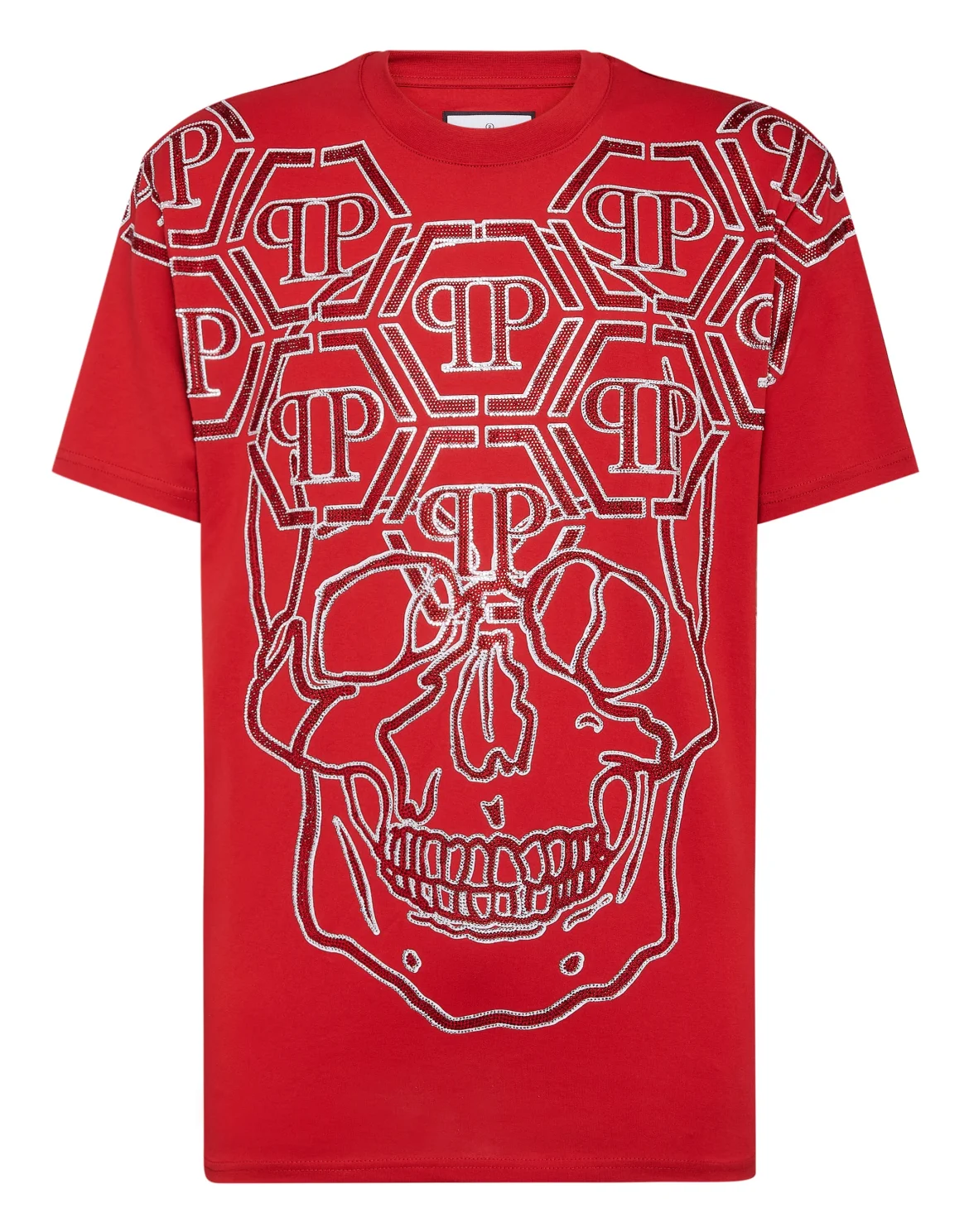 T-shirt Round Neck SS Skull, цвет: Красный