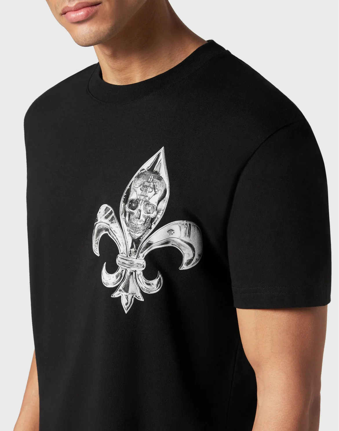 T-shirt Round Neck SS Chrome, цвет: Черный