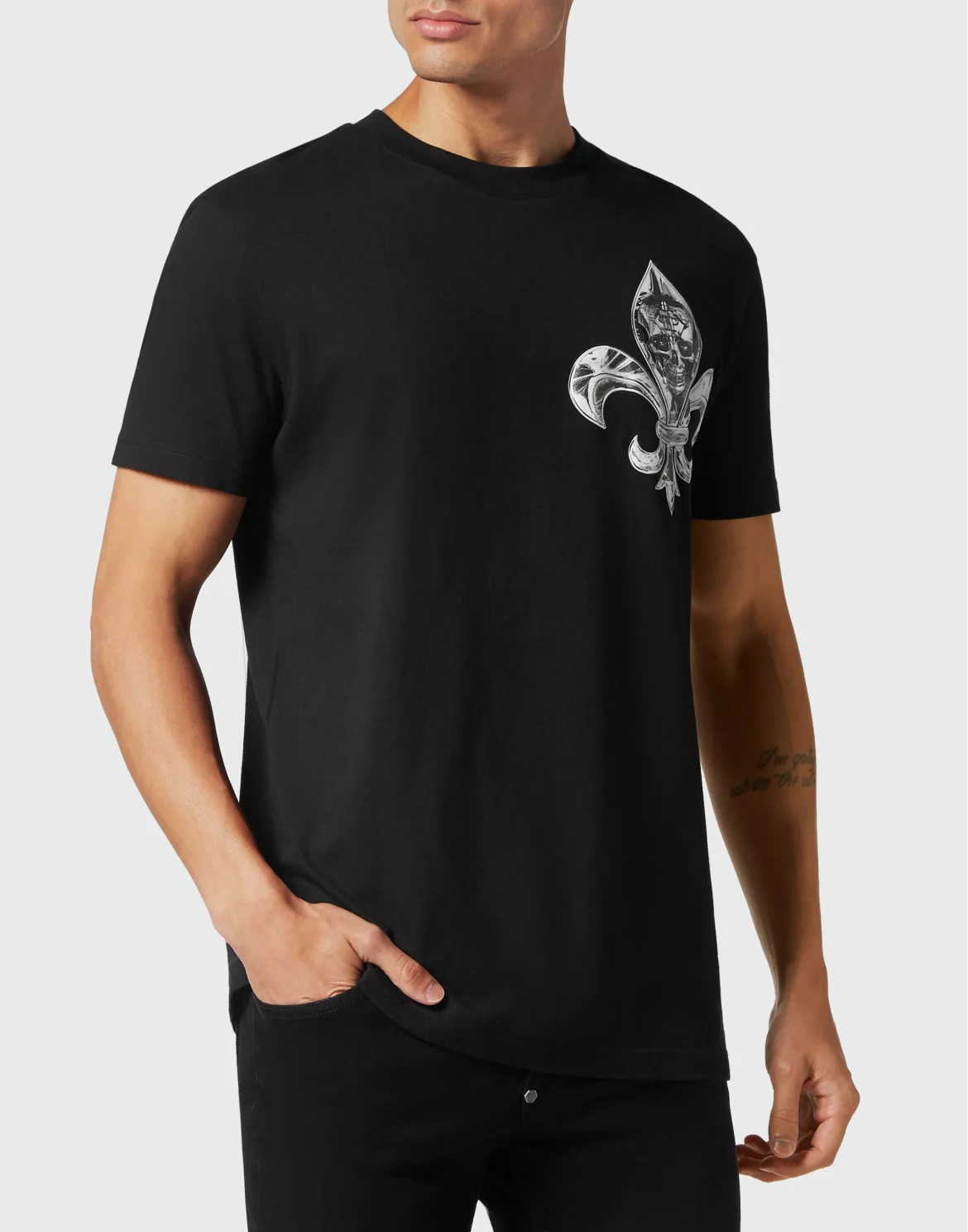 T-shirt Round Neck SS Chrome, цвет: Черный