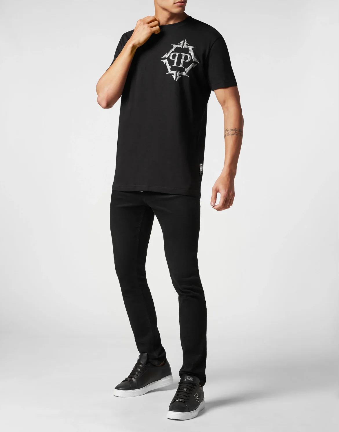 T-shirt Round Neck SS Chrome, цвет: Черный