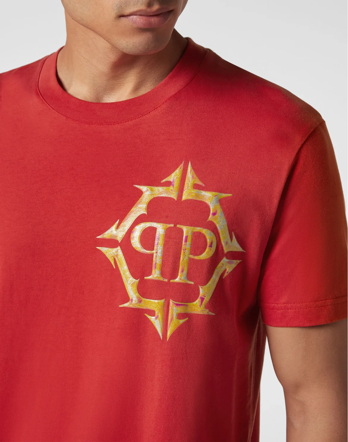 T-shirt Round Neck SS Chrome, цвет: Красный