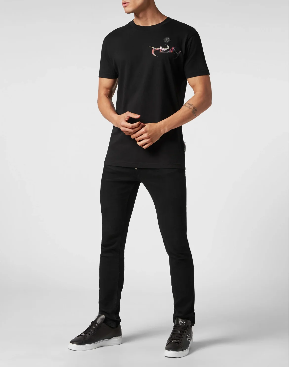 T-shirt Round Neck SS Chrome, цвет: Черный
