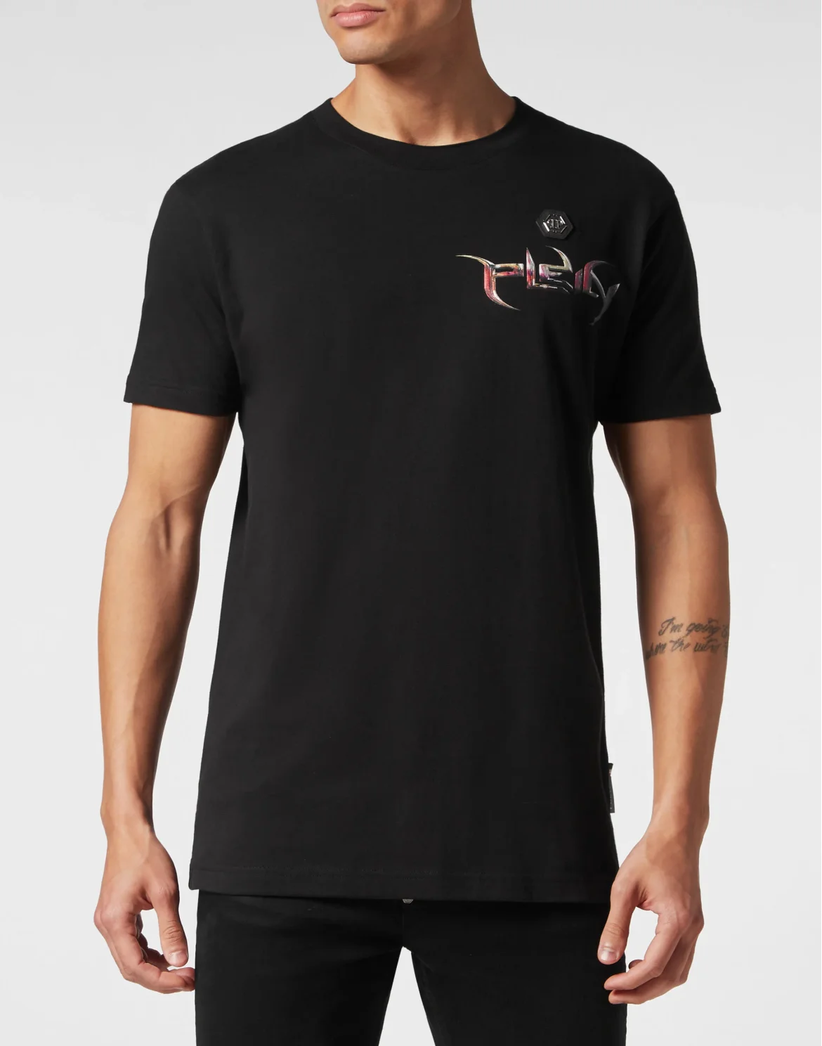 T-shirt Round Neck SS Chrome, цвет: Черный