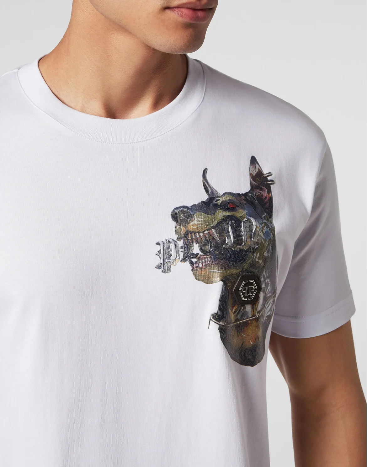 T-shirt Round Neck SS Dog, цвет: Белый