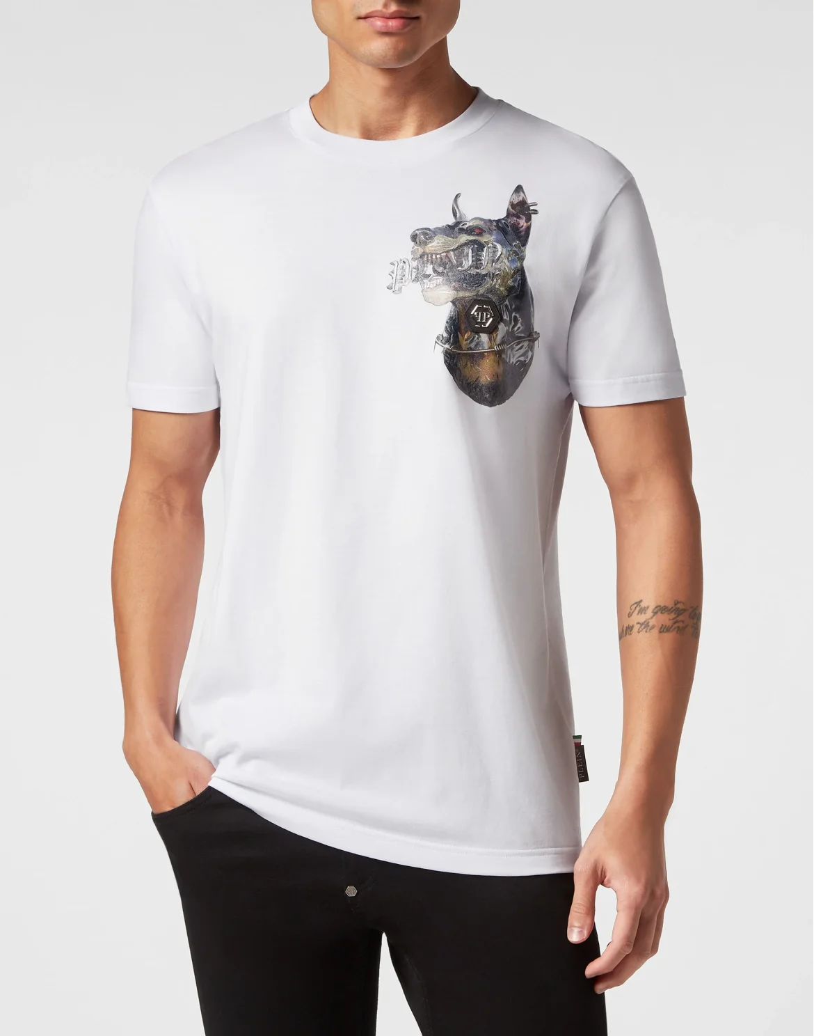 T-shirt Round Neck SS Dog, цвет: Белый