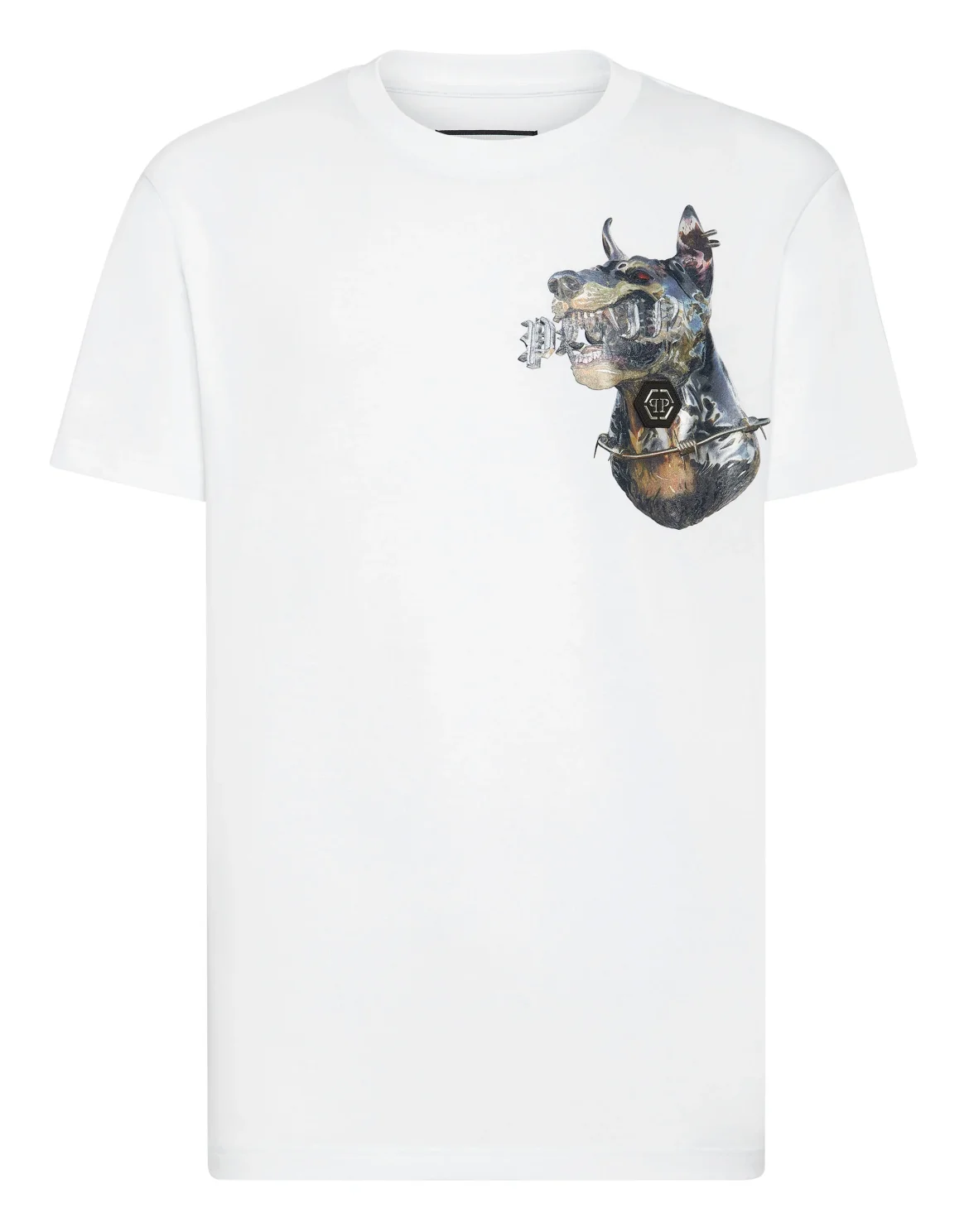 T-shirt Round Neck SS Dog, цвет: Белый