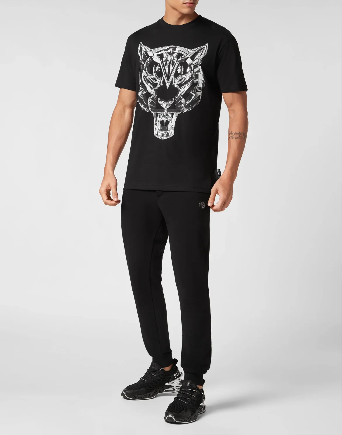 T-shirt Round Neck SS Chrome Tiger, цвет: Черный