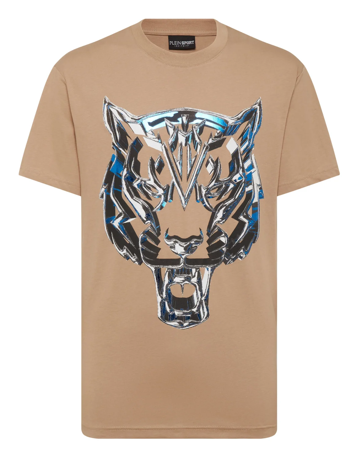 T-shirt Round Neck SS Chrome Tiger, цвет: Бежевый