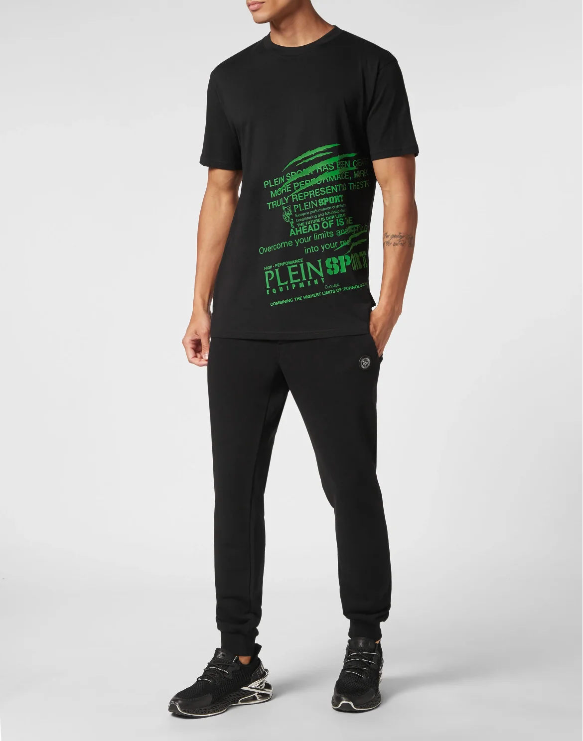 T-shirt Round Neck SS Lettering, цвет: Зеленый