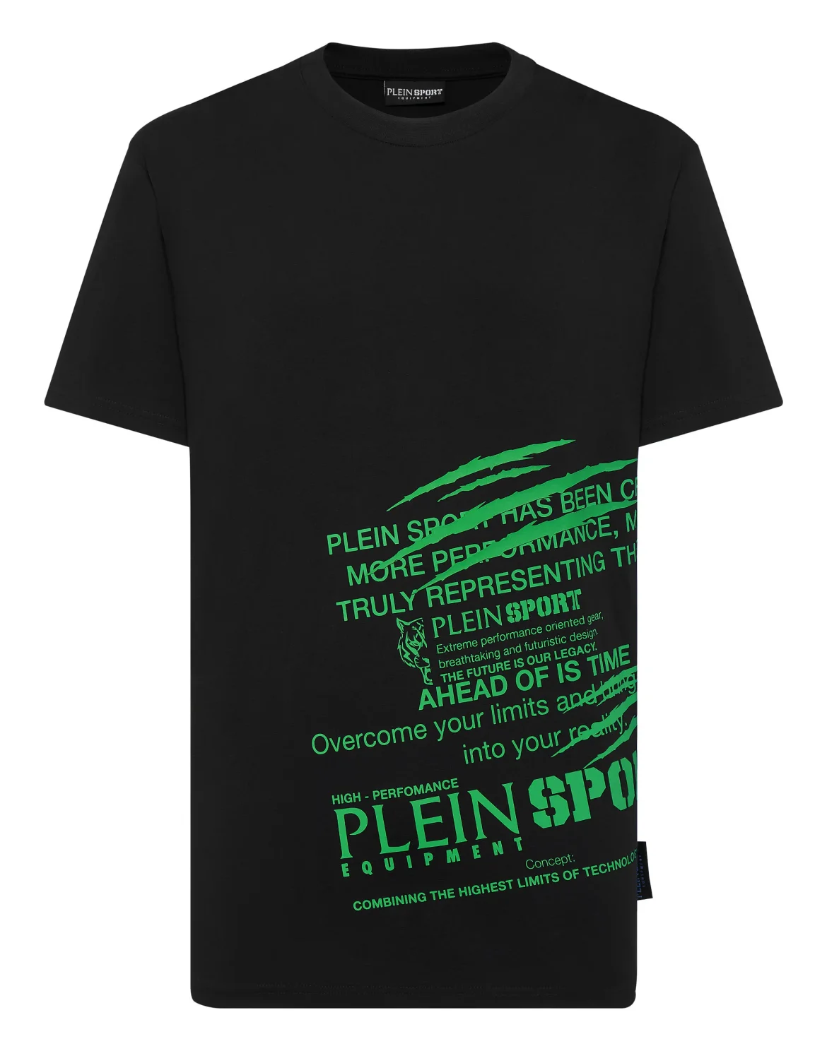 T-shirt Round Neck SS Lettering, цвет: Зеленый