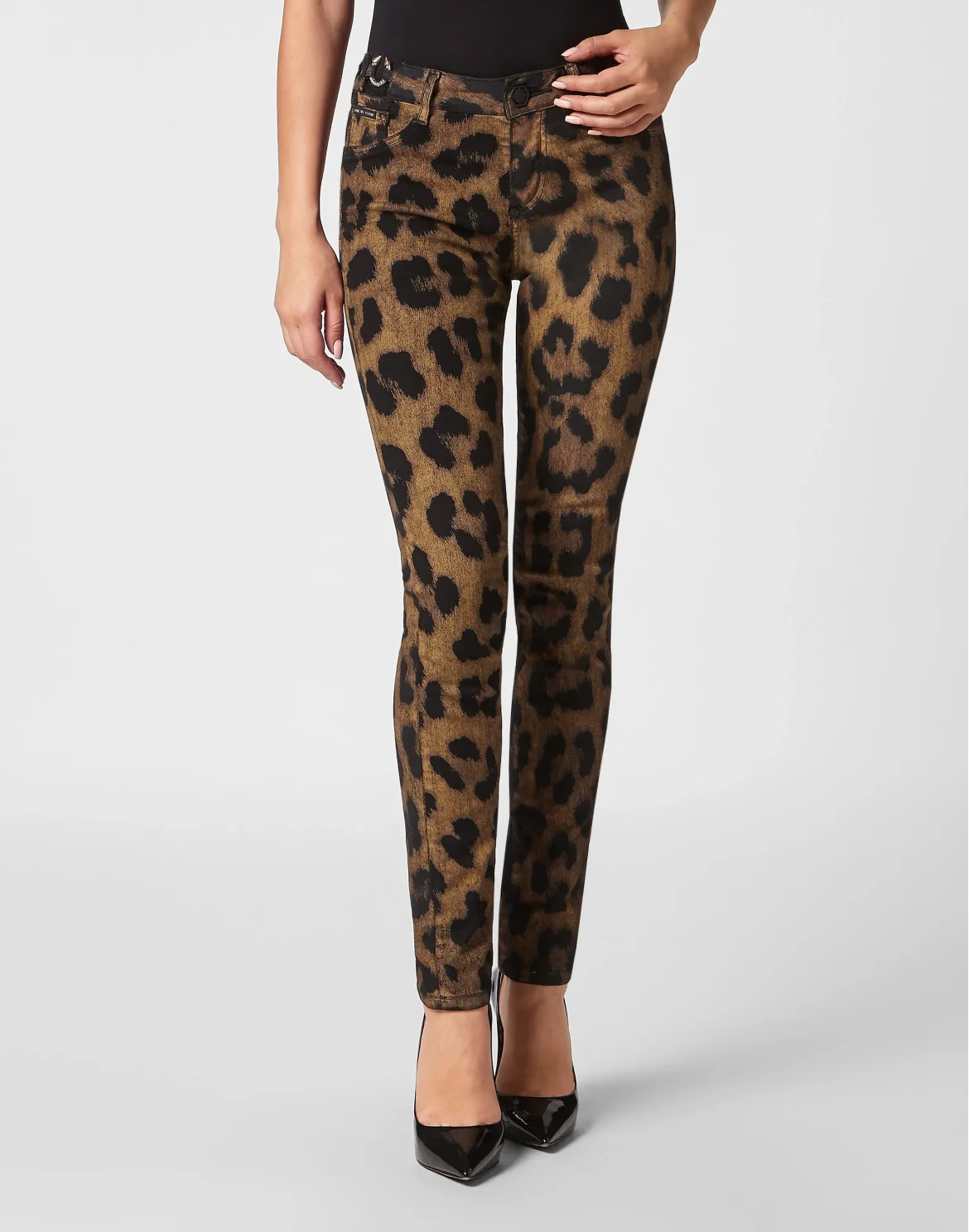 Denim Jeggings Leopard, цвет: Леопард