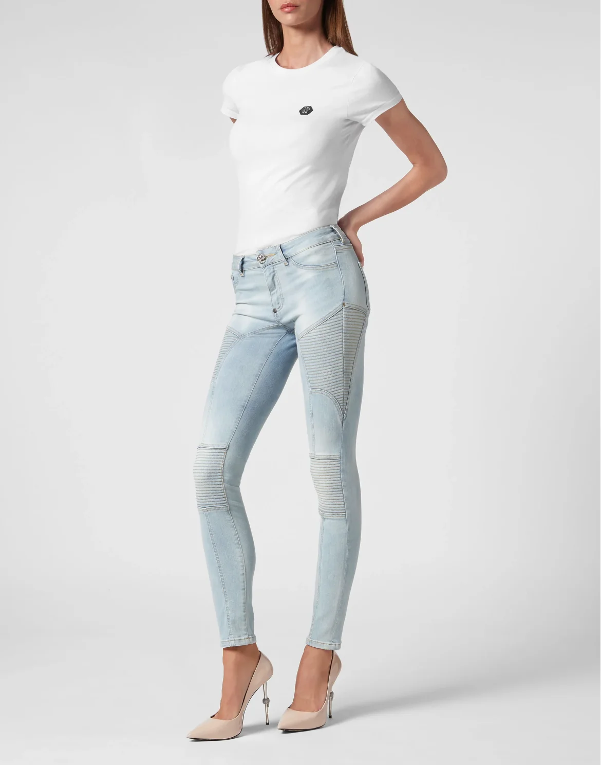 Denim Low Waist Jeggins, цвет: Голубой