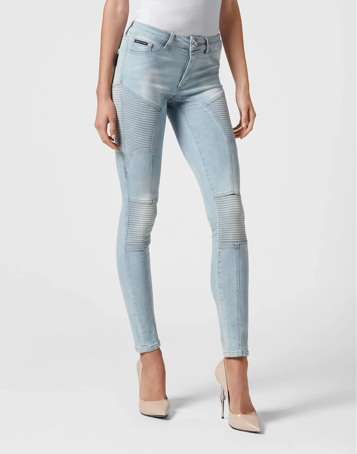 Denim Low Waist Jeggins, цвет: Голубой