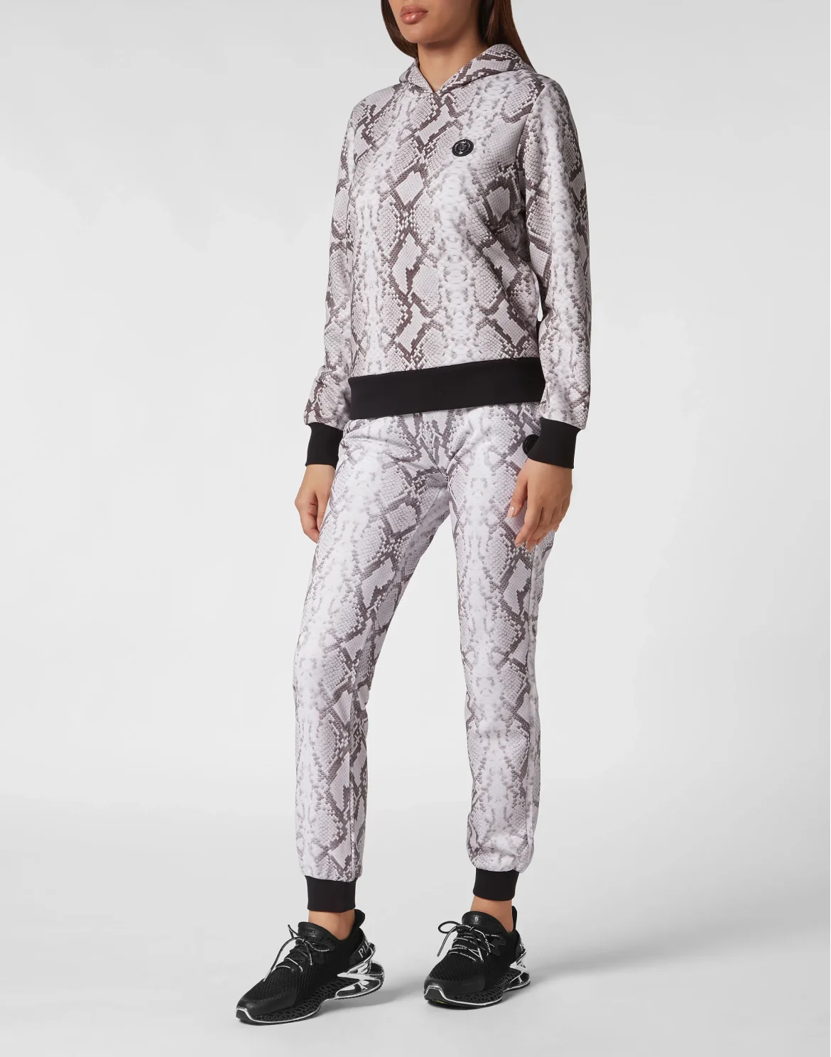 Hoodie Sweatjacket Pitone, цвет: Серый