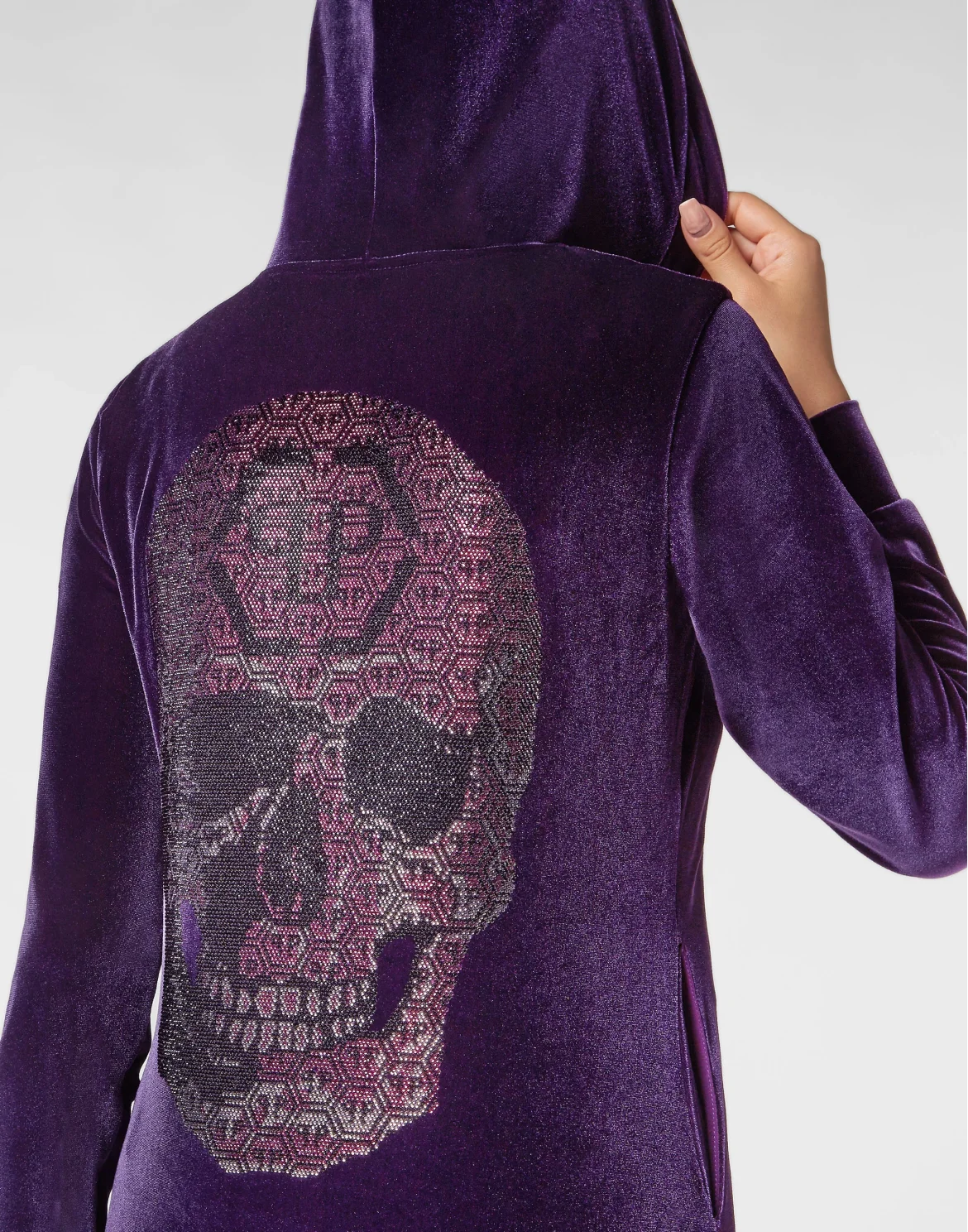 Jogging Tracksuit: Hoodie/Trousers 3D Skull, цвет: Фиолетовый