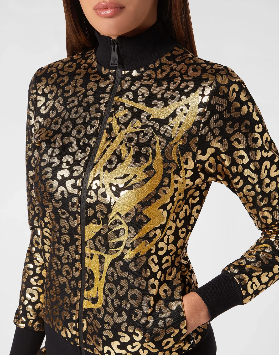 Jogging Tracksuit: Top/Trousers Leopard, цвет: Золотой