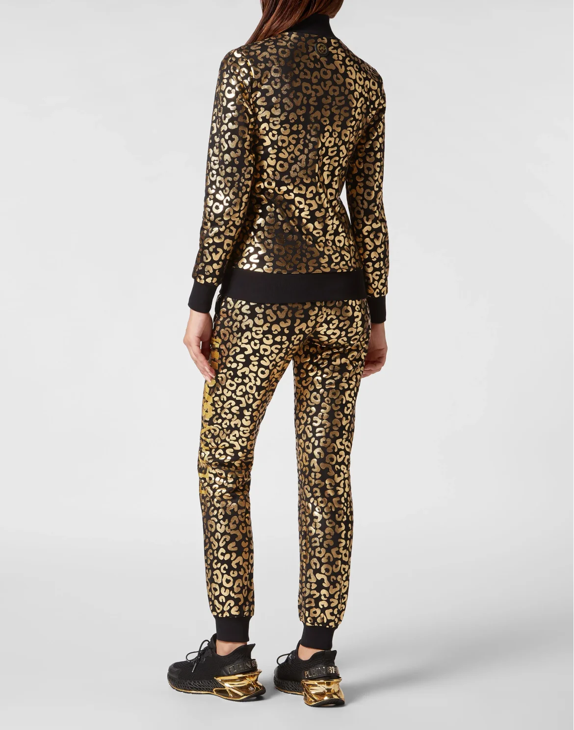 Jogging Tracksuit: Top/Trousers Leopard, цвет: Золотой