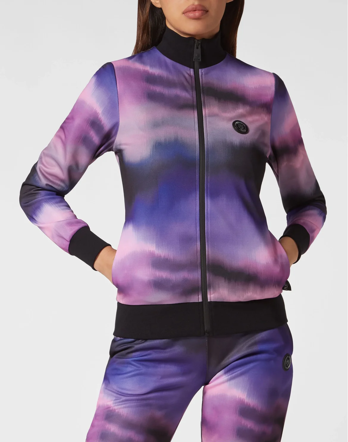 Jogging Tracksuit: Top/Trousers Optical, цвет: Фиолетовый