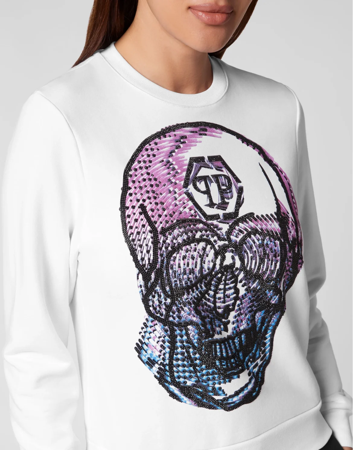 Sweatshirt LS Skull, цвет: Белый