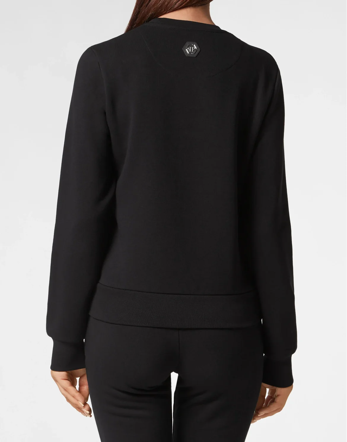 Sweatshirt LS Flowers, цвет: Черный