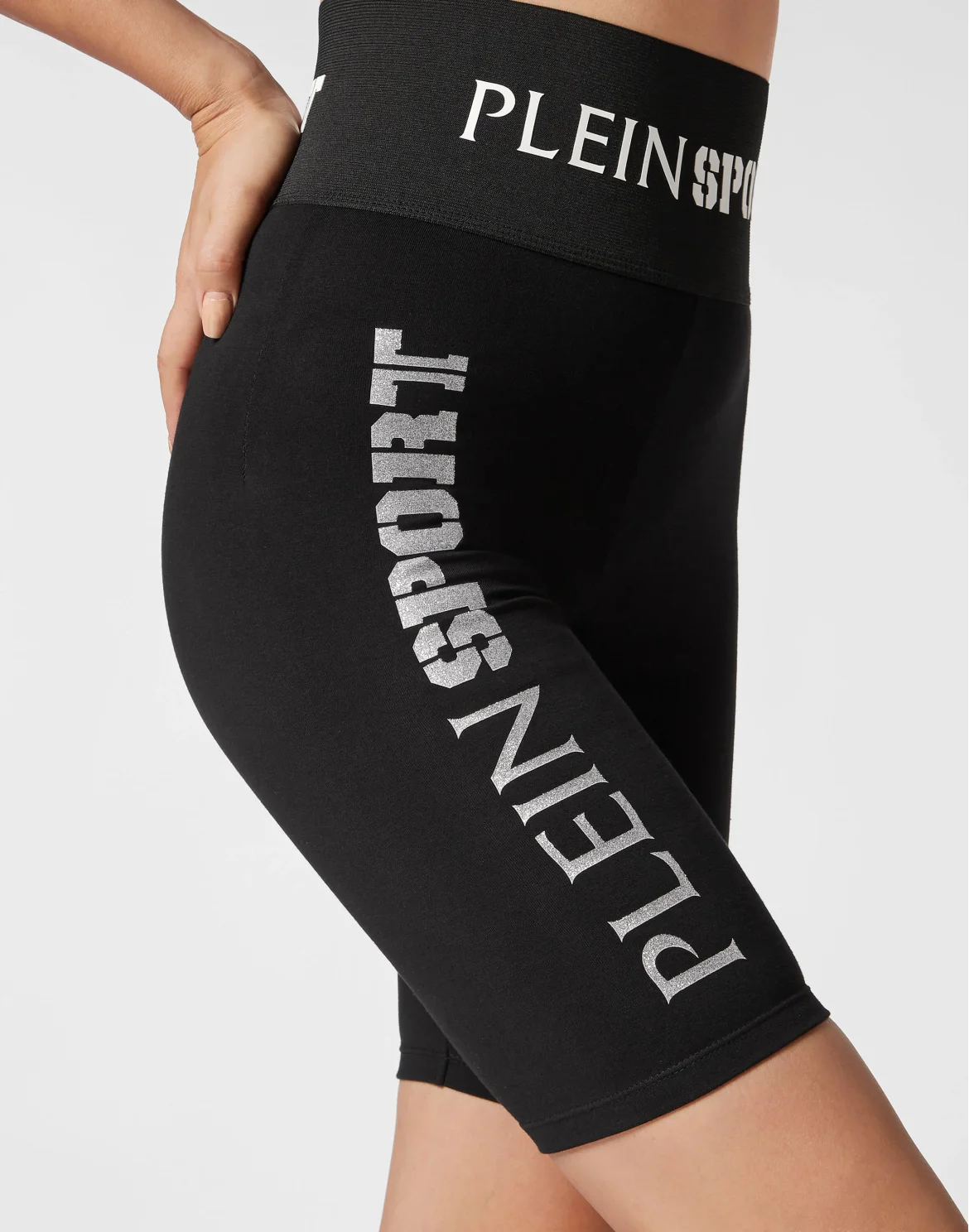 Jogging Cyclist Leggings Glitter, цвет: Черный