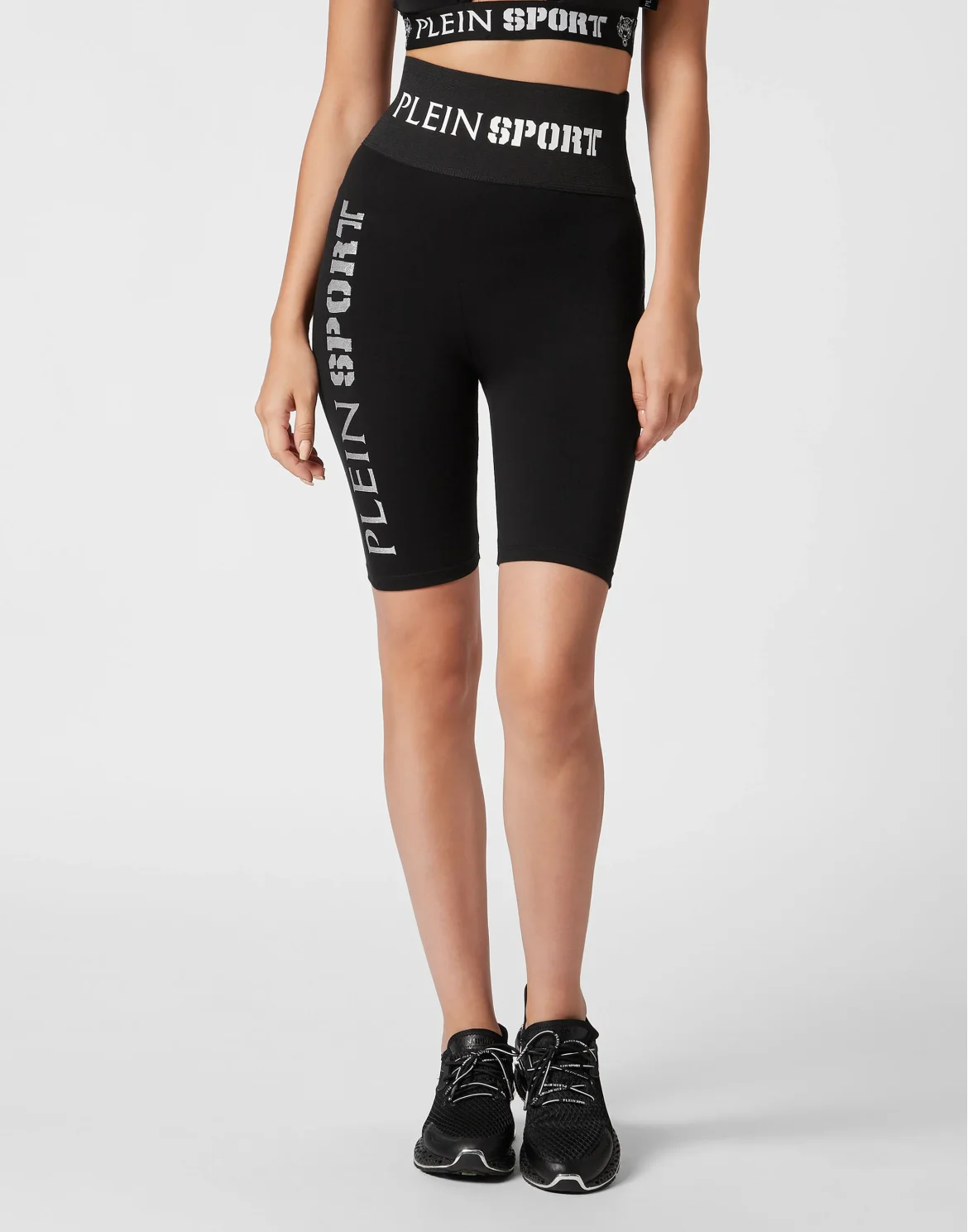 Jogging Cyclist Leggings Glitter, цвет: Черный