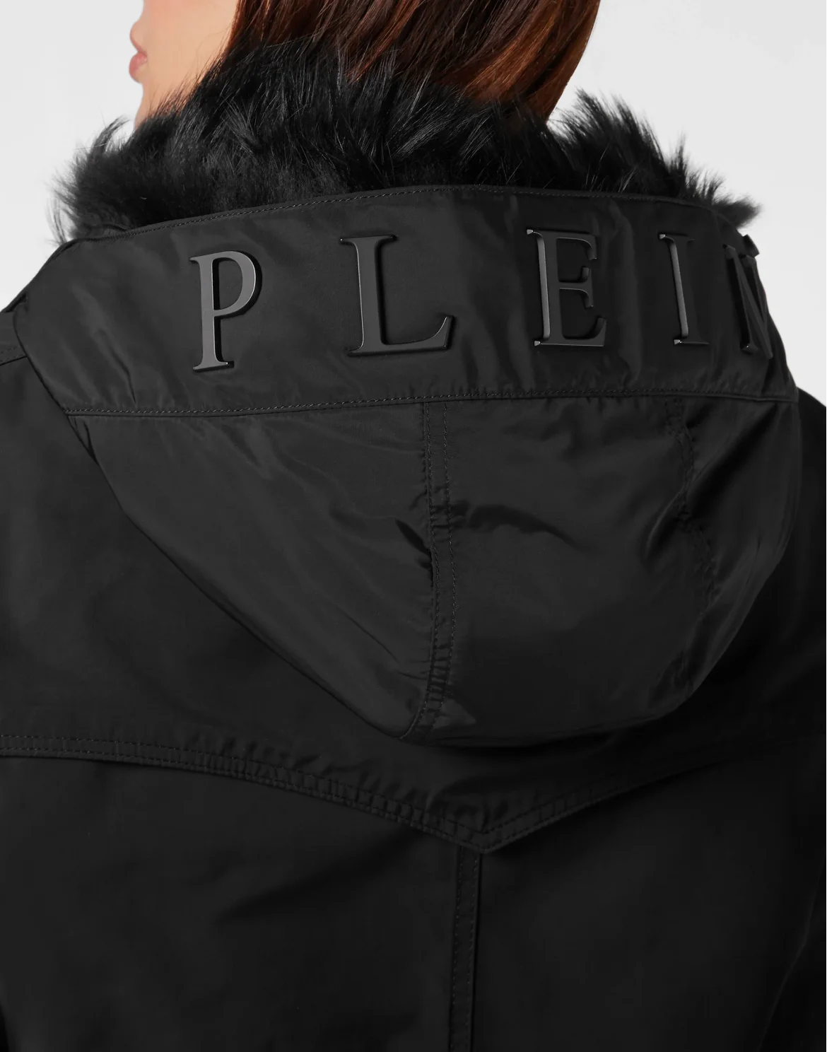 Classic Parka with Fur, цвет: Черный